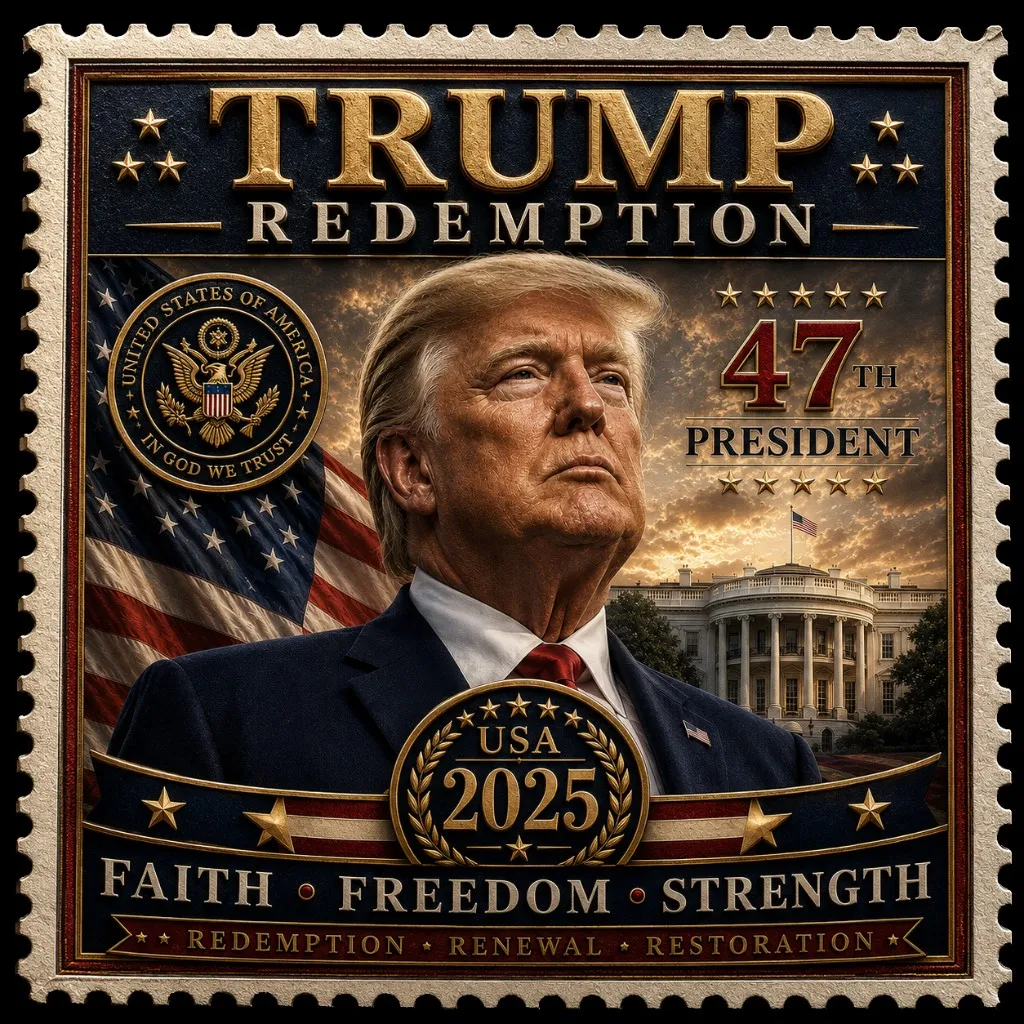 Trump Redemption Stamp commemorative collectible